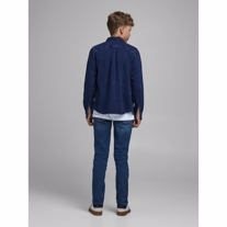 JACK & JONES Fløjls Skjorte Dark Blue Denim